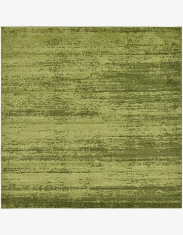 Green Angelica Square Rug