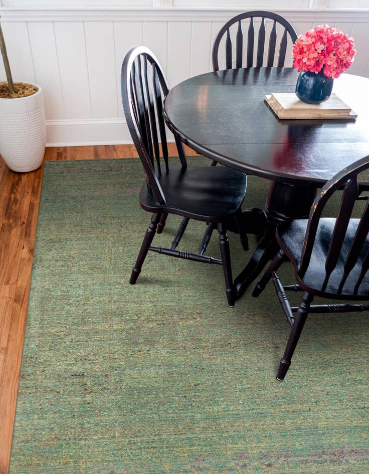 Detail image of 8' x 8' Aqua Square Rug