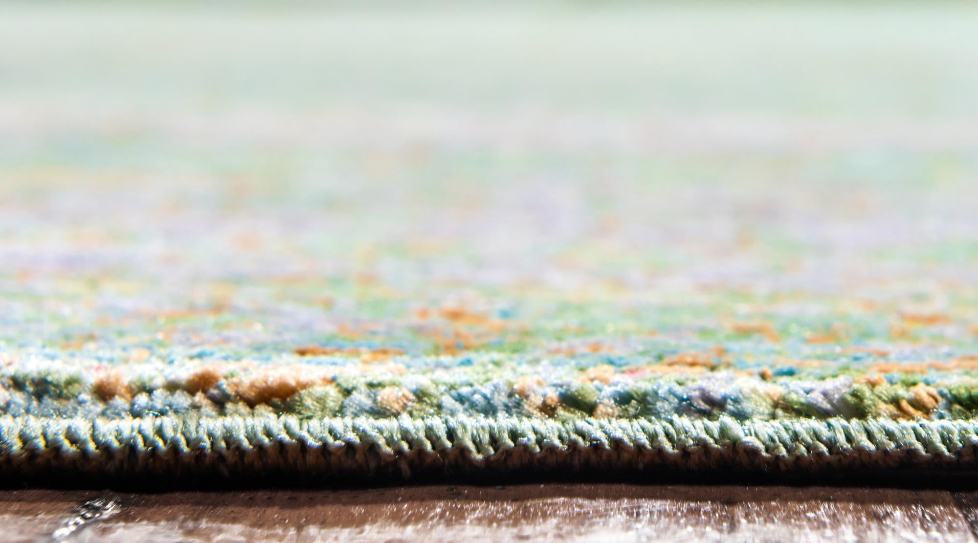 8' x 8' Aqua Square Rug
