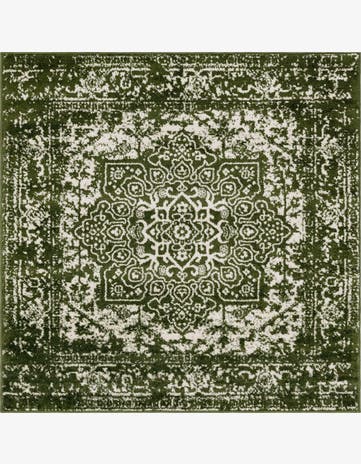 Green Arlington Square Rug