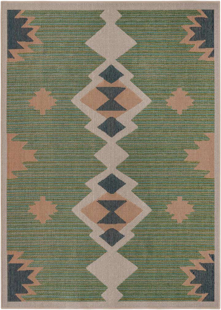 7' 10 x 7' 10 Easy-Clean Baja Indoor / Outdoor Square Rug
