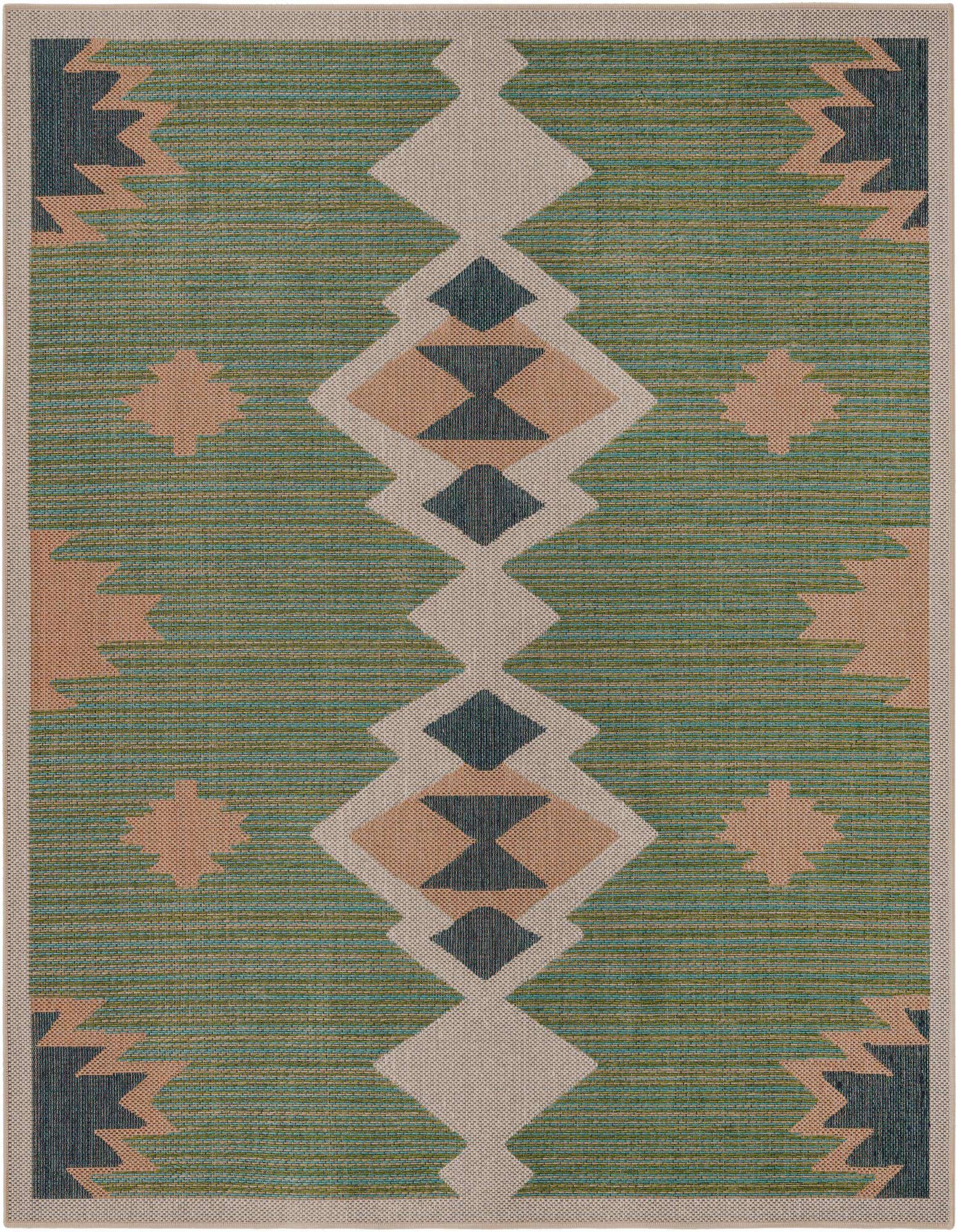 7' 10 x 7' 10 Easy-Clean Baja Indoor / Outdoor Square Rug