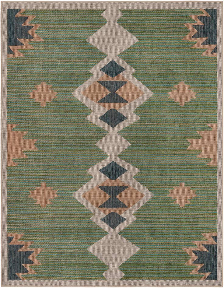 Detail image of 7' 10 x 7' 10 Easy-Clean Baja Indoor / Outdoor Square Rug