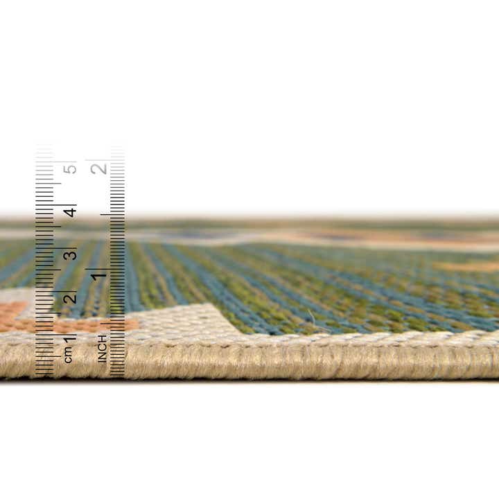 6' x 6' Easy-Clean Baja Indoor / Outdoor Square Rug