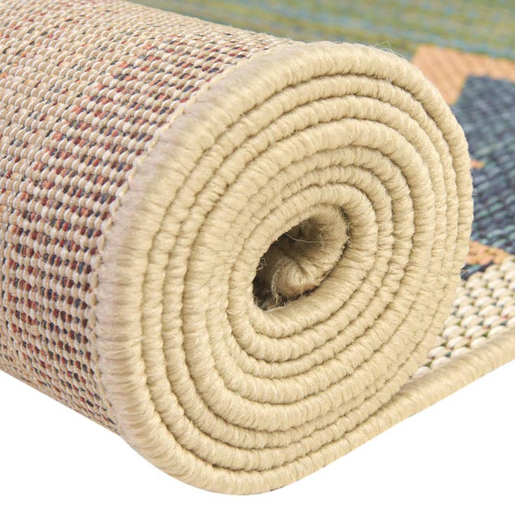 Detail image of 7' 10 x 7' 10 Easy-Clean Baja Indoor / Outdoor Square Rug