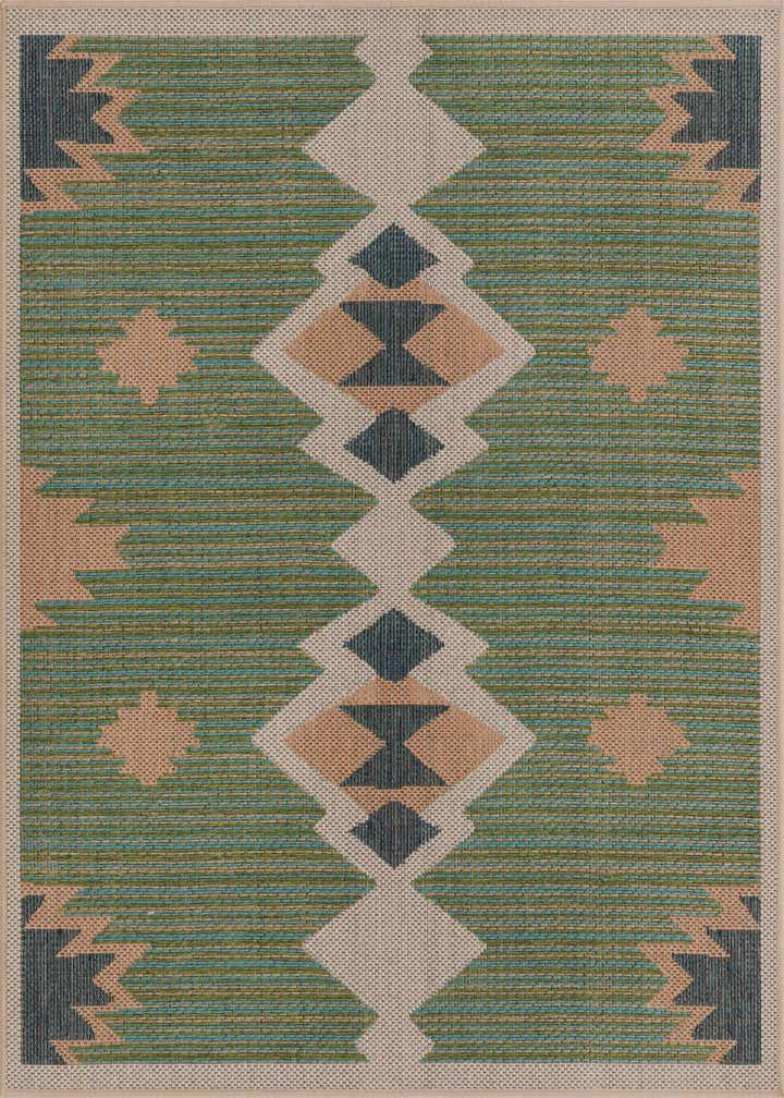 5' 3 x 5' 3 Easy-Clean Baja Indoor / Outdoor Square Rug