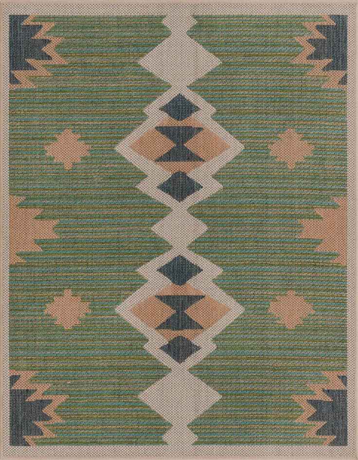 Detail image of 5' 3 x 5' 3 Easy-Clean Baja Indoor / Outdoor Square Rug
