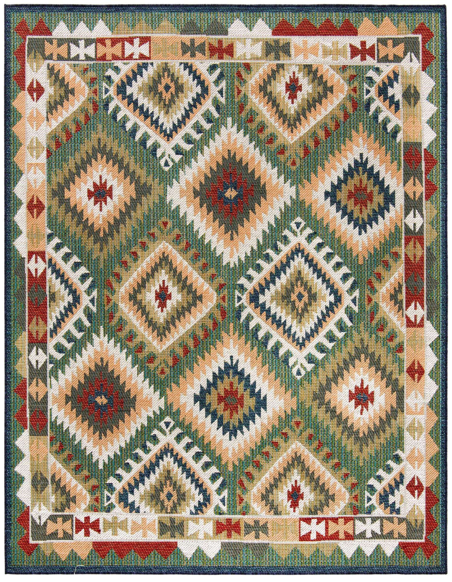 7' 10 x 7' 10 Easy-Clean Baja Indoor / Outdoor Square Rug