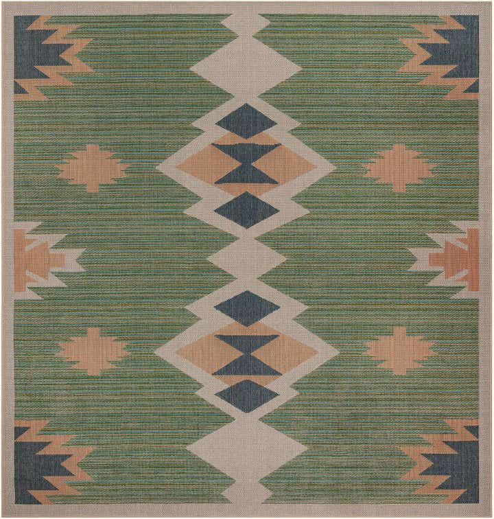 10' x 10' Easy-Clean Baja Indoor / Outdoor Square Rug