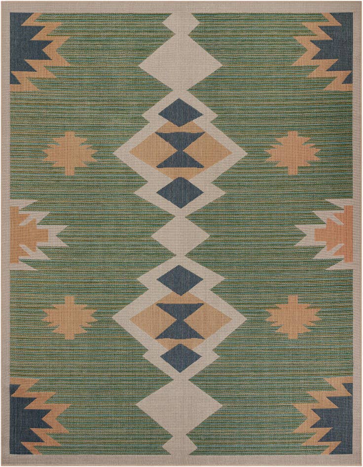 Detail image of 12' x 12' Easy-Clean Baja Indoor / Outdoor Square Rug