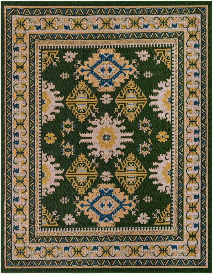 Detail image of 10' x 10' Easy-Clean Baja Indoor / Outdoor Square Rug
