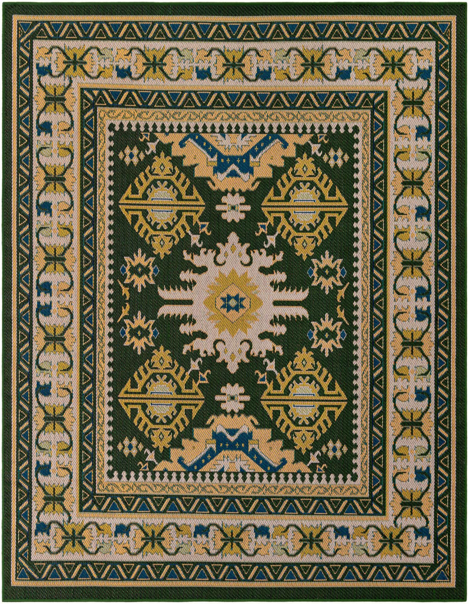 7' 10 x 7' 10 Easy-Clean Baja Indoor / Outdoor Square Rug