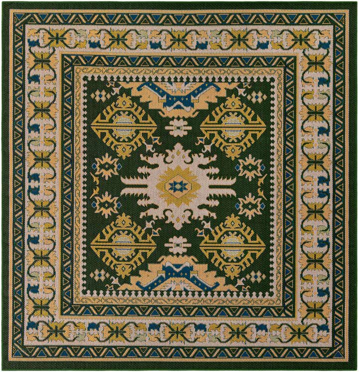 7' 10 x 7' 10 Easy-Clean Baja Indoor / Outdoor Square Rug