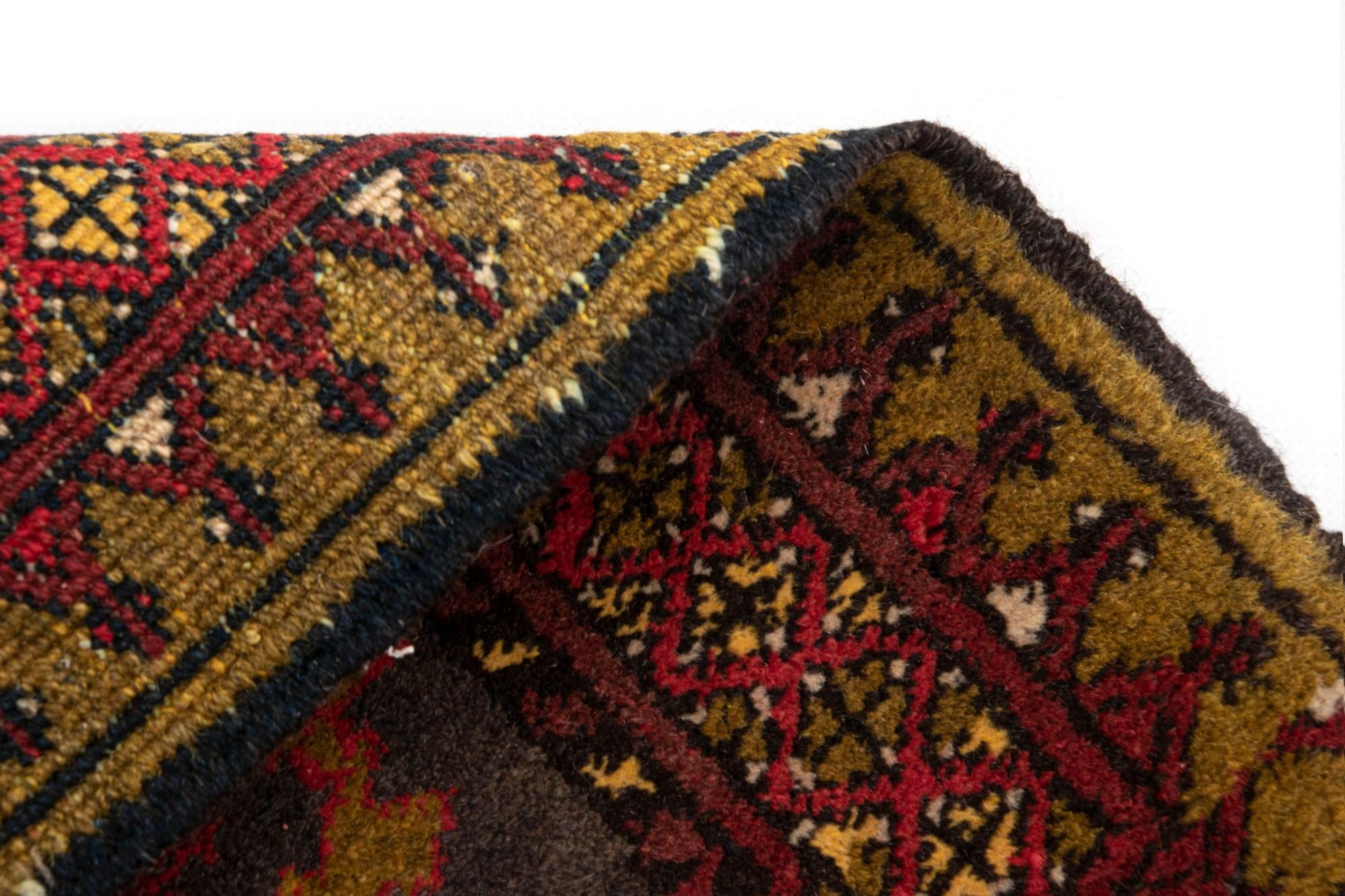 1' 8 x 2' 3 Balouch Wool Square Rug
