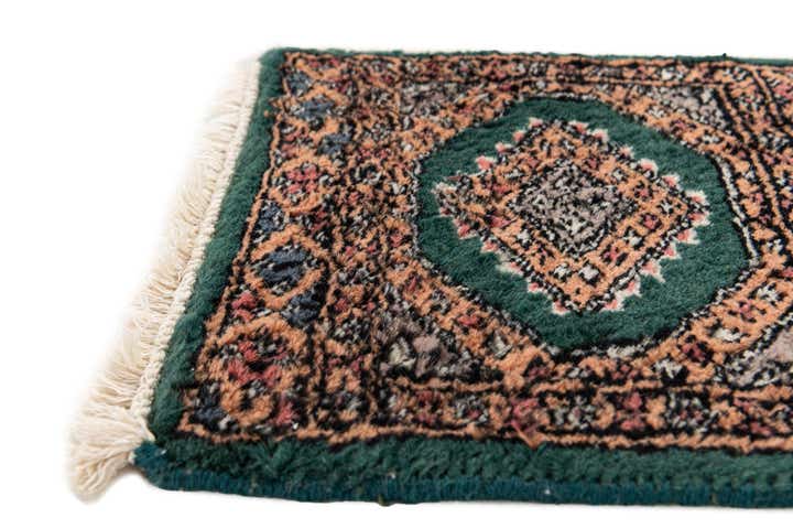 35cm x 35cm Hand Knotted Bokhara Oriental Wool Square Rug