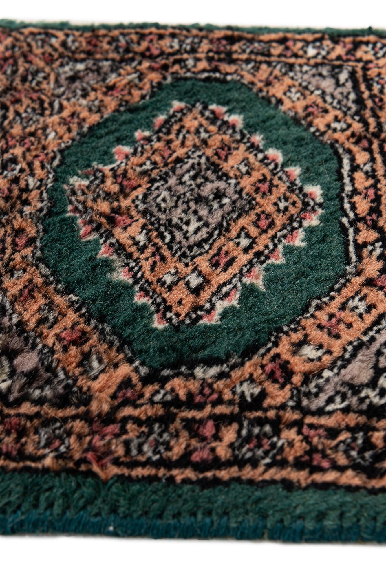35cm x 35cm Hand Knotted Bokhara Oriental Wool Square Rug