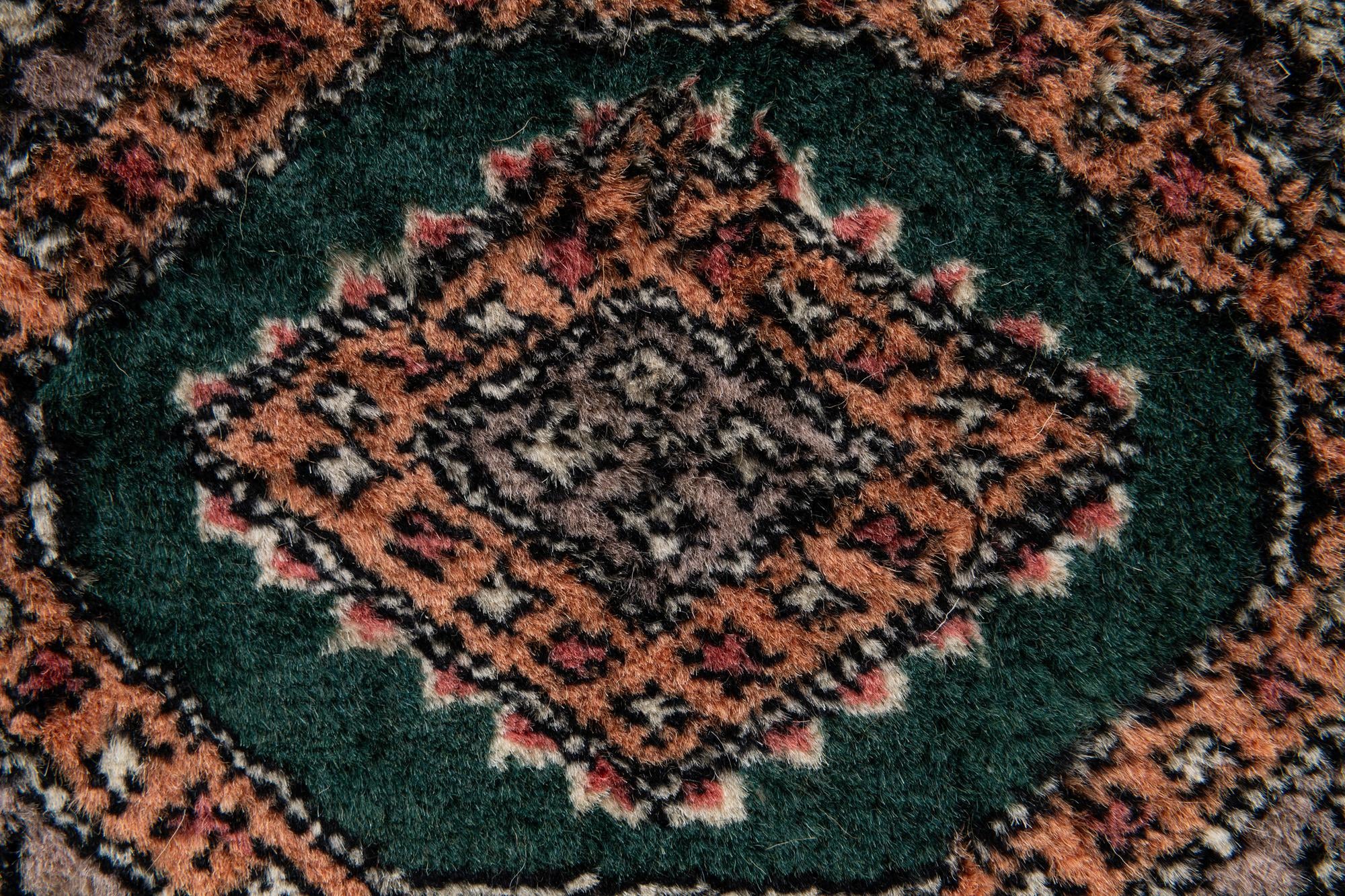 35cm x 35cm Hand Knotted Bokhara Oriental Wool Square Rug
