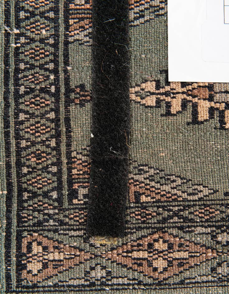 Detail image of 1' x 1' Hand Knotted Bokhara Oriental Wool Square Rug