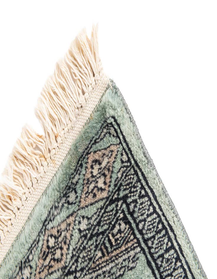 Detail image of 1' x 1' Hand Knotted Bokhara Oriental Wool Square Rug