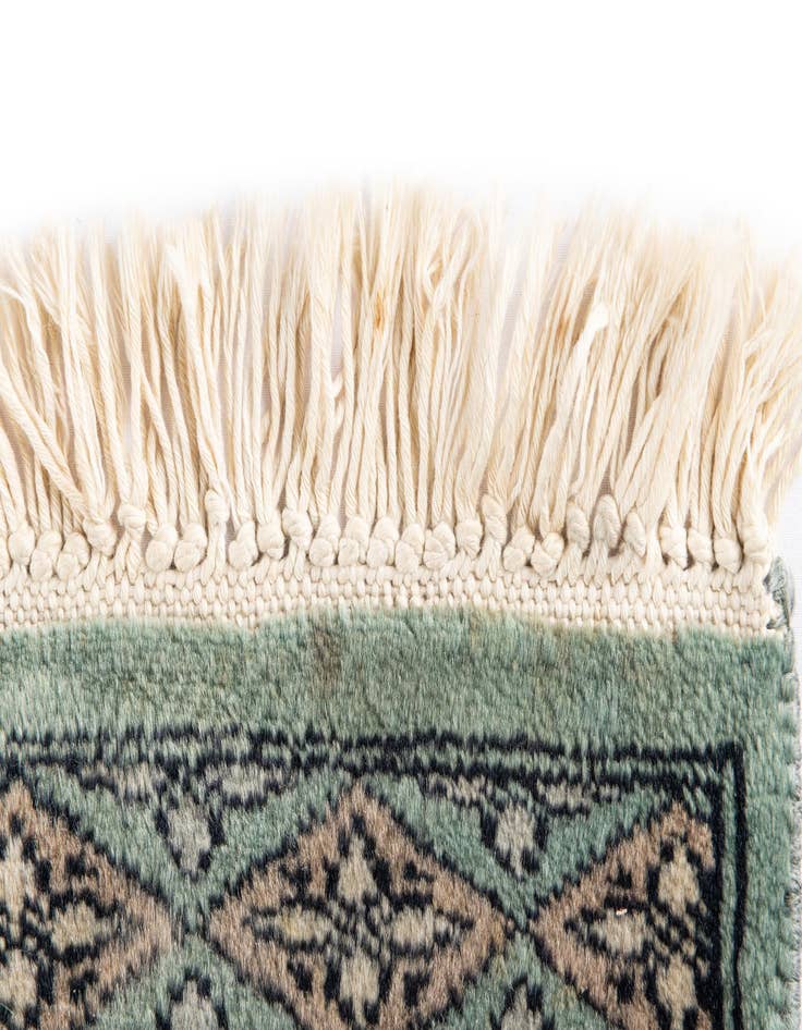 Detail image of 1' x 1' Hand Knotted Bokhara Oriental Wool Square Rug