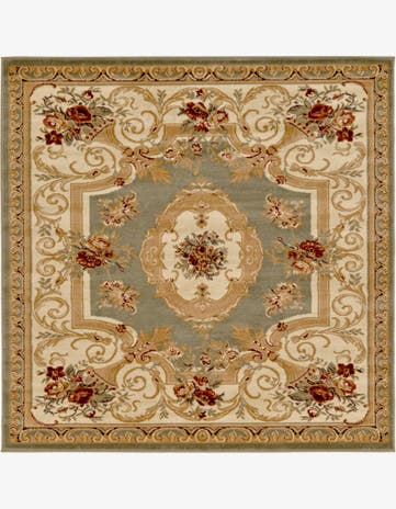 Green Chateau Square Rug