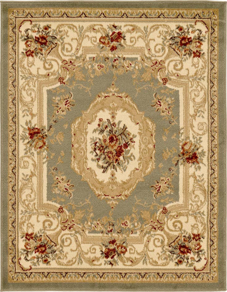 Detail image of 4' x 4' Classic Aubusson Square Rug