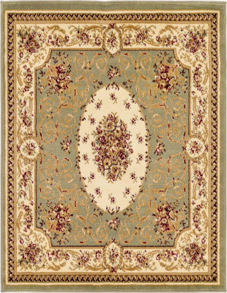 Detail image of 4' x 4' Classic Aubusson Square Rug