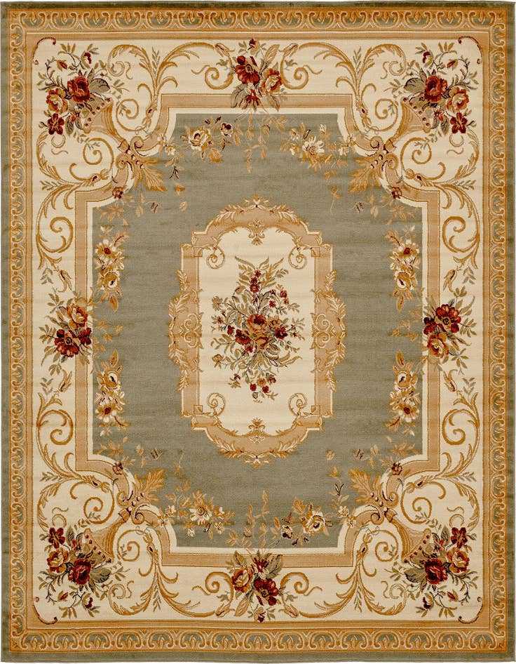 Detail image of 10' x 10' Classic Aubusson Square Rug