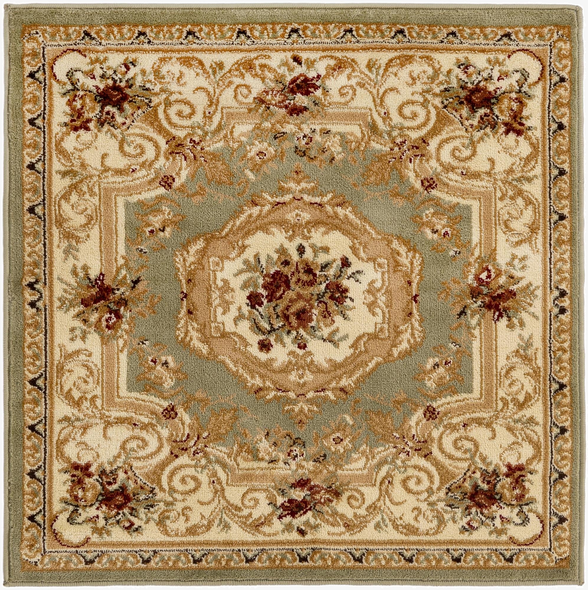 Primary image 3' x 3' Classic Aubusson Square Rug