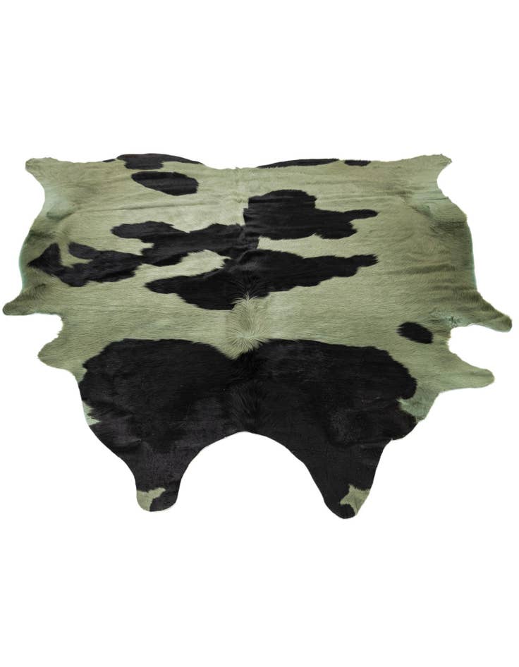 Detail image of 5' 8 x 5' 11 Cowhide Leather Square Rug