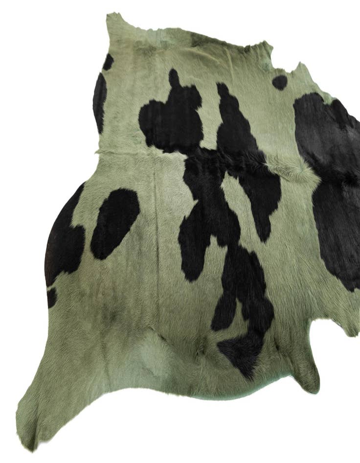 Detail image of 5' 8 x 5' 11 Cowhide Leather Square Rug