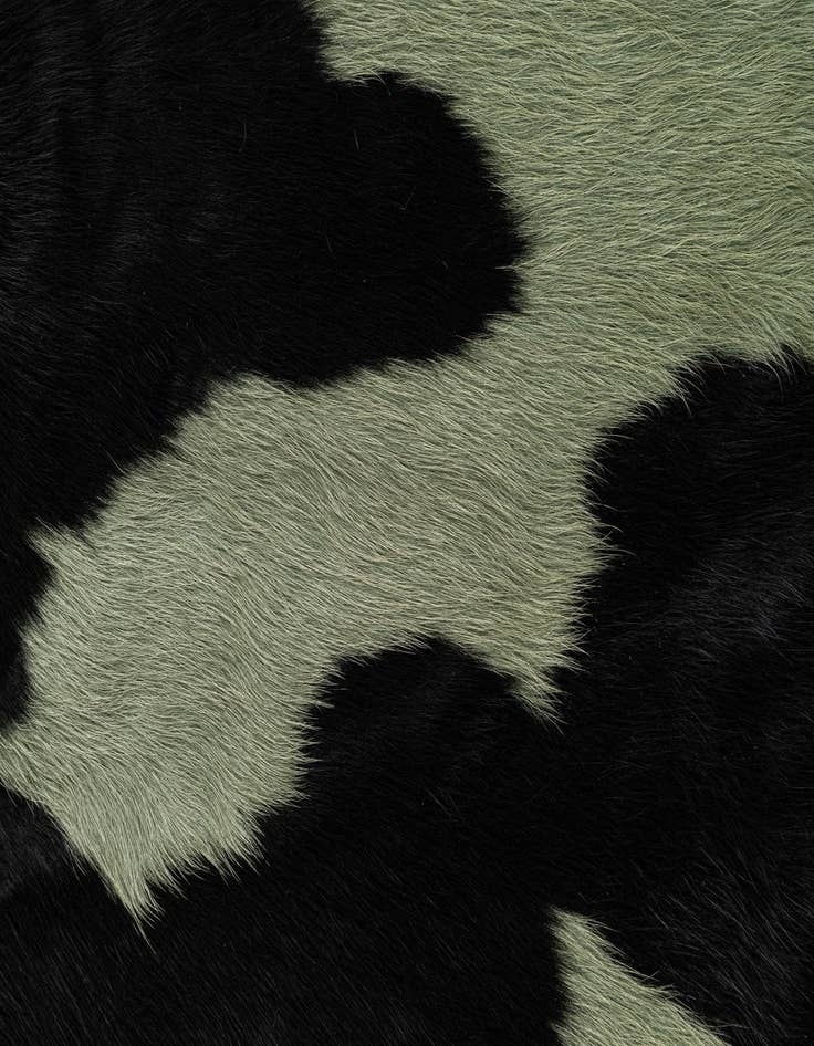 Detail image of 5' 8 x 5' 11 Cowhide Leather Square Rug