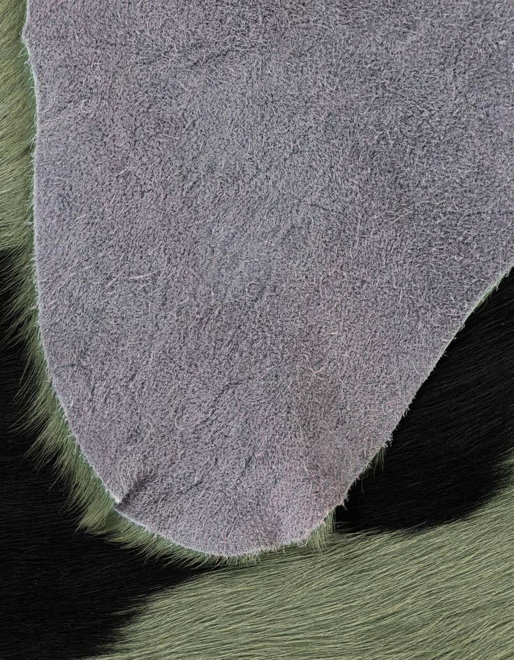 Detail image of 5' 8 x 5' 11 Cowhide Leather Square Rug