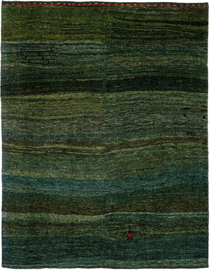 Detail image of 4' 6 x 4' 7 Gabbeh Shouli Square Rug