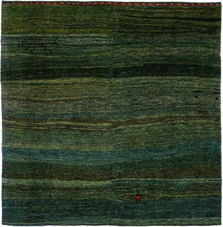 Detail image of 4' 6 x 4' 7 Gabbeh Shouli Square Rug