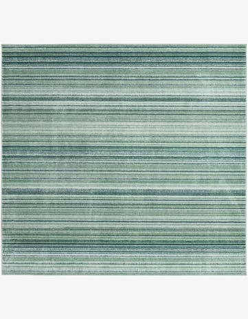 Green Gemstone Square Rug