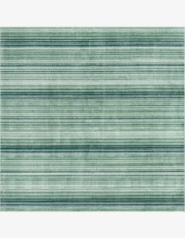 Green Gemstone Square Rug
