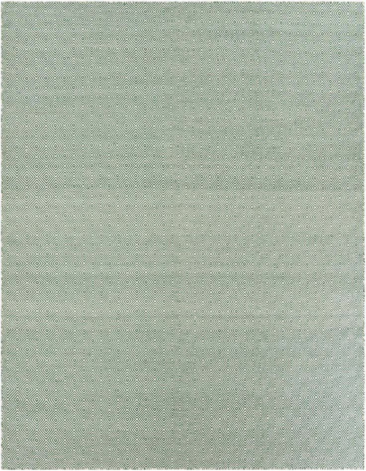 Detail image of 10' x 10' Hand Woven Geo Trellis Flatweave Square Rug