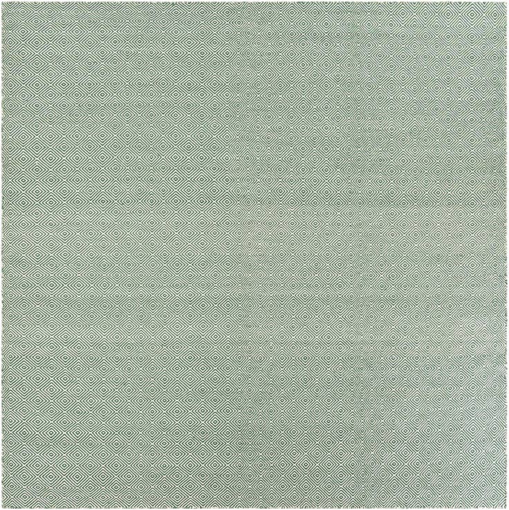 Detail image of 10' x 10' Hand Woven Geo Trellis Flatweave Square Rug