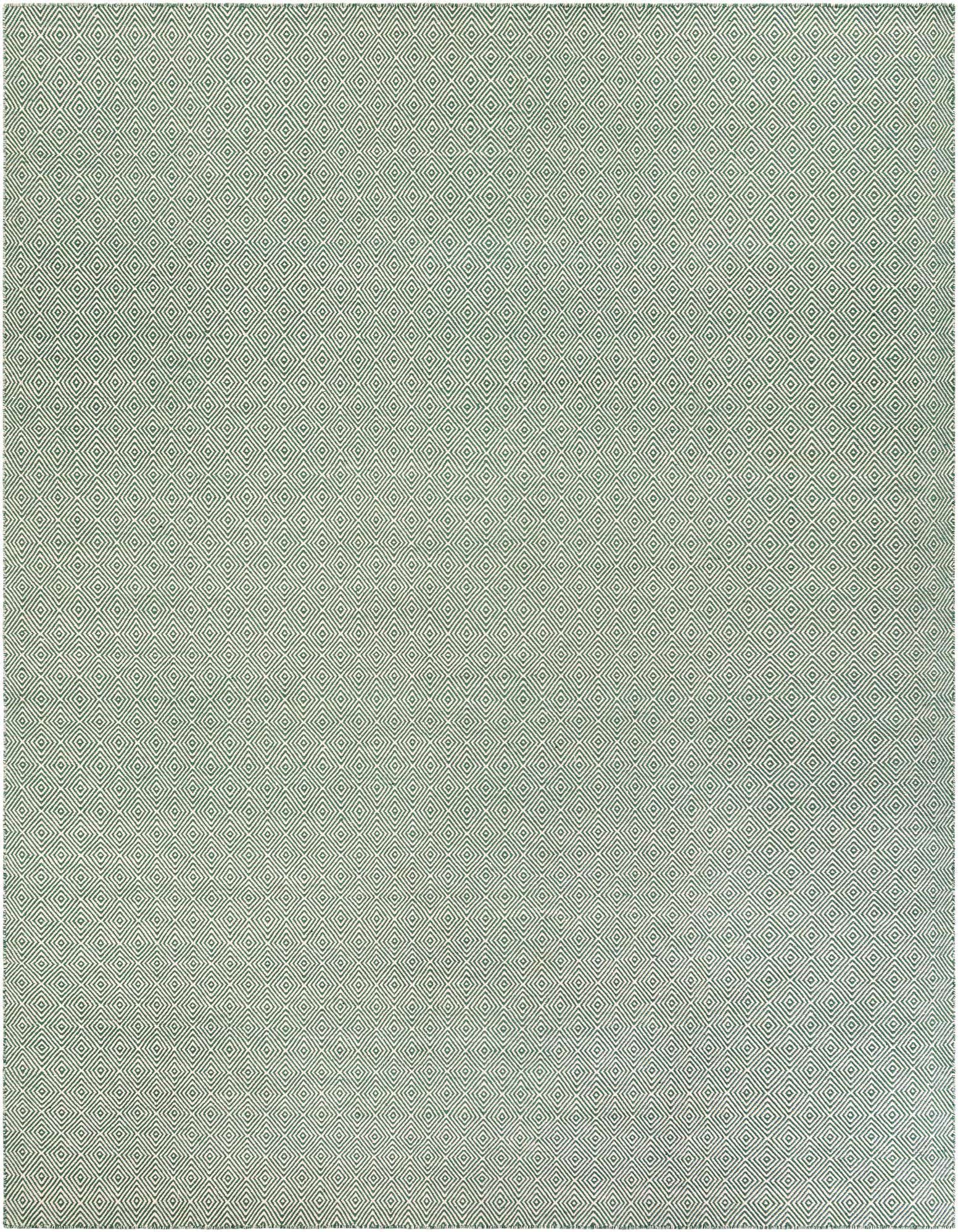 12' x 12' Hand Woven Geo Trellis Flatweave Square Rug