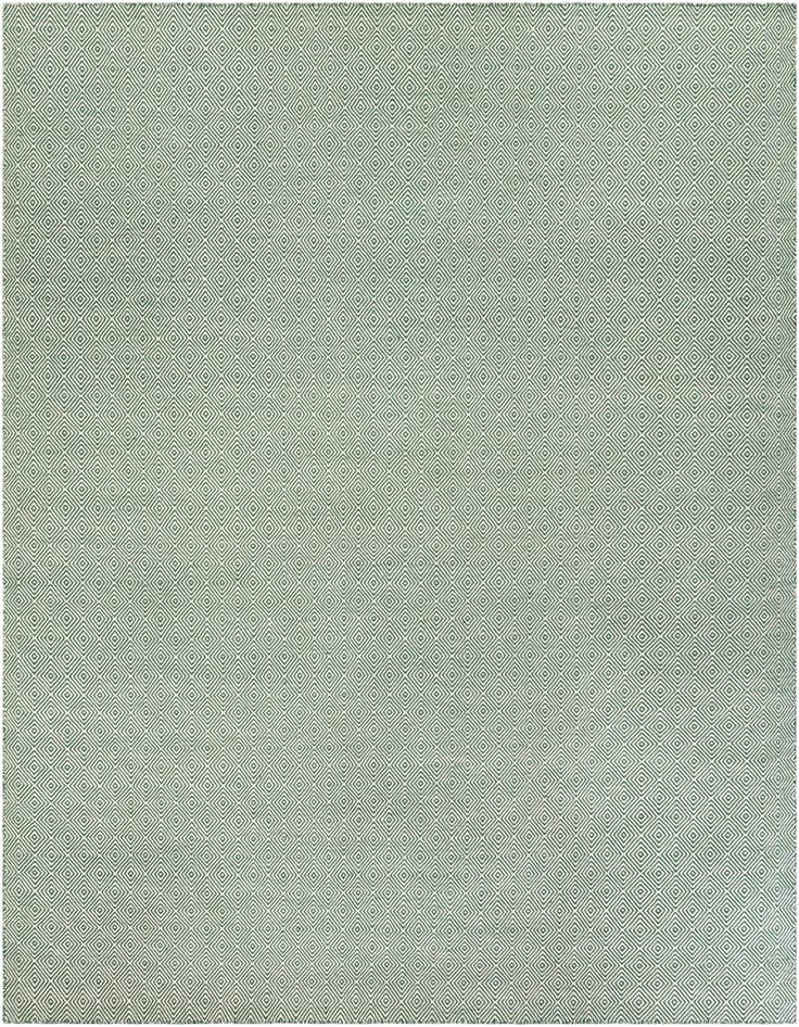Detail image of 12' x 12' Hand Woven Geo Trellis Flatweave Square Rug