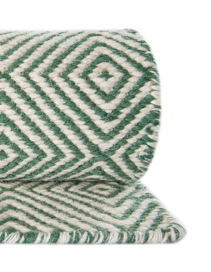 10' x 10' Hand Woven Geo Trellis Flatweave Square Rug