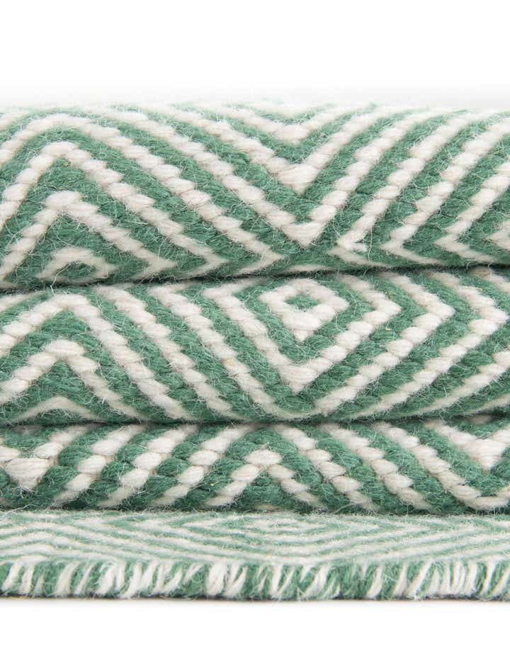 10' x 10' Hand Woven Geo Trellis Flatweave Square Rug