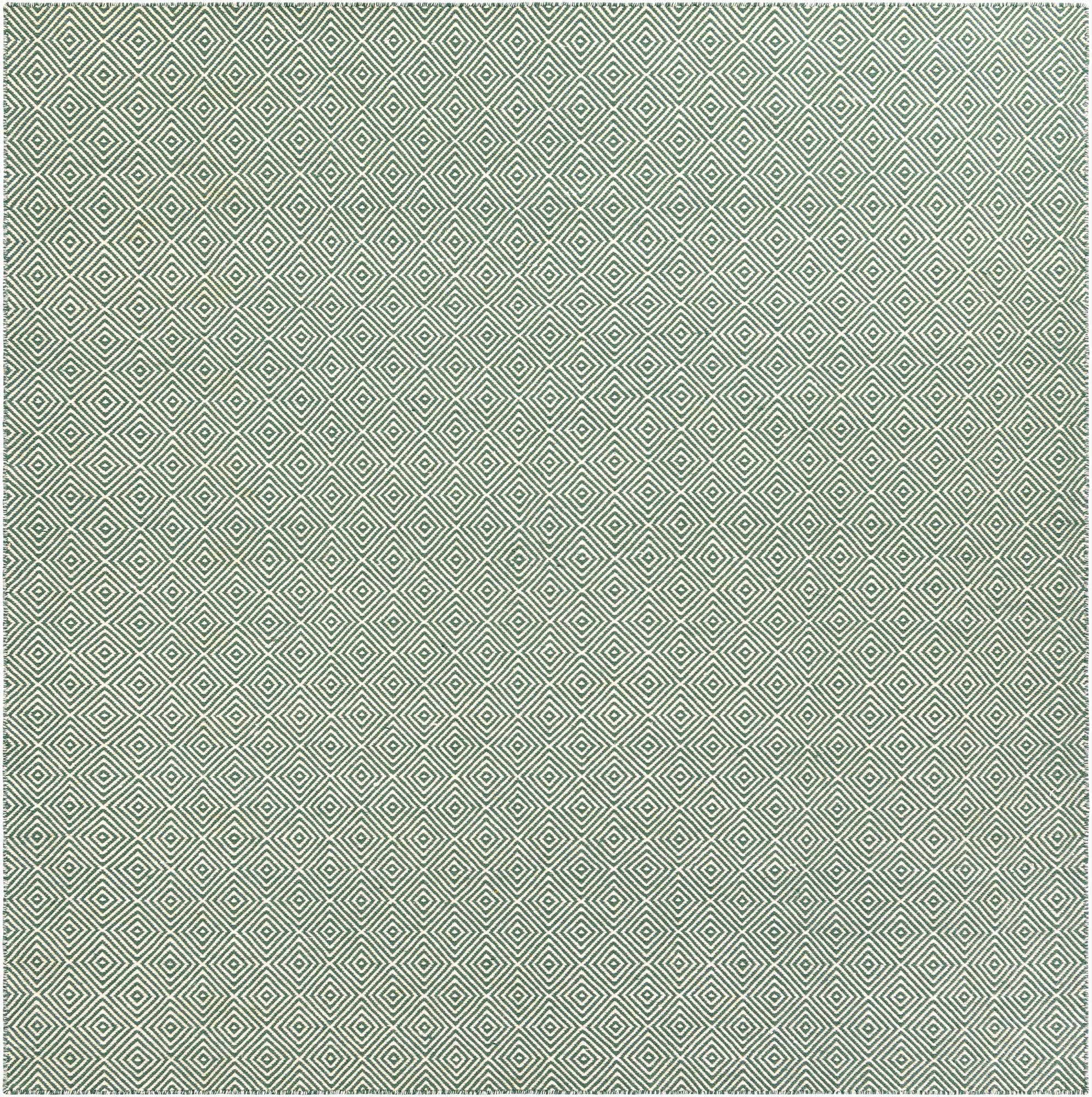 Primary image 7' 10 x 7' 10  Hand Woven Geo Trellis Flatweave Square Rug