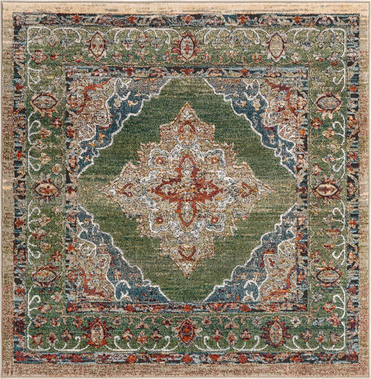 Detail image of 6' x 6' Isabella Square Rug