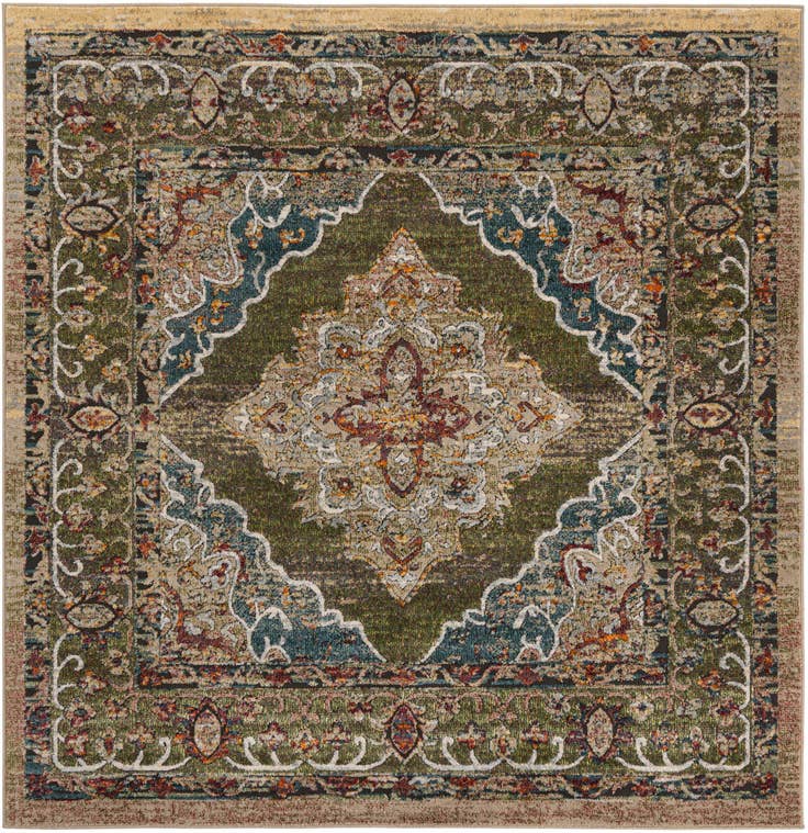 Detail image of 7' x 7' Isabella Square Rug