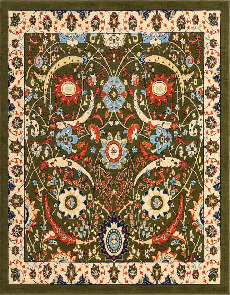Detail image of 7' 10 x 7' 10 Isfahan Design Square Rug