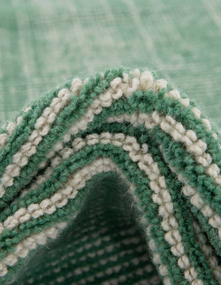 Detail image of 10' x 10'  Hand Woven Jill Zarin English Manor Farmhouse Wool Square Rug