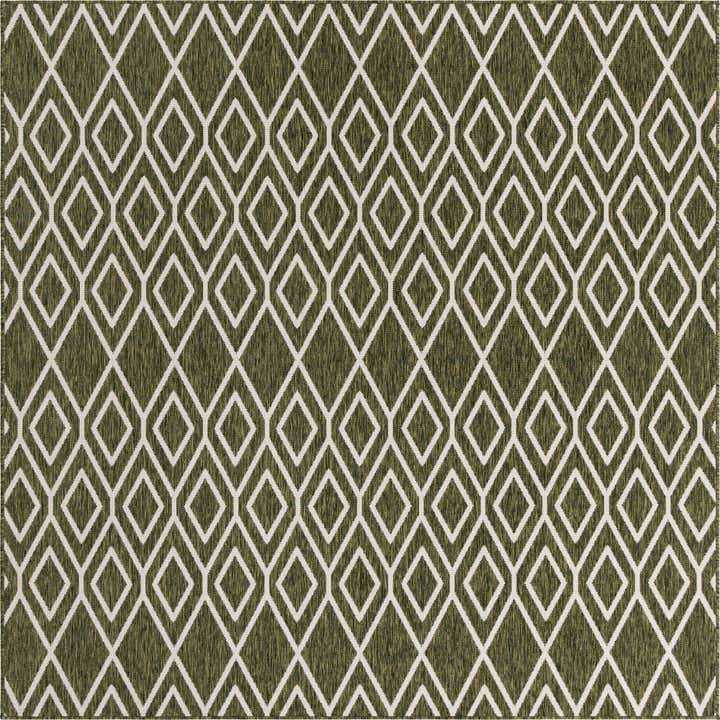 7' 10 x 7' 10 Easy-Clean Jill Zarin Turks and Caicos Indoor / Outdoor Square Rug