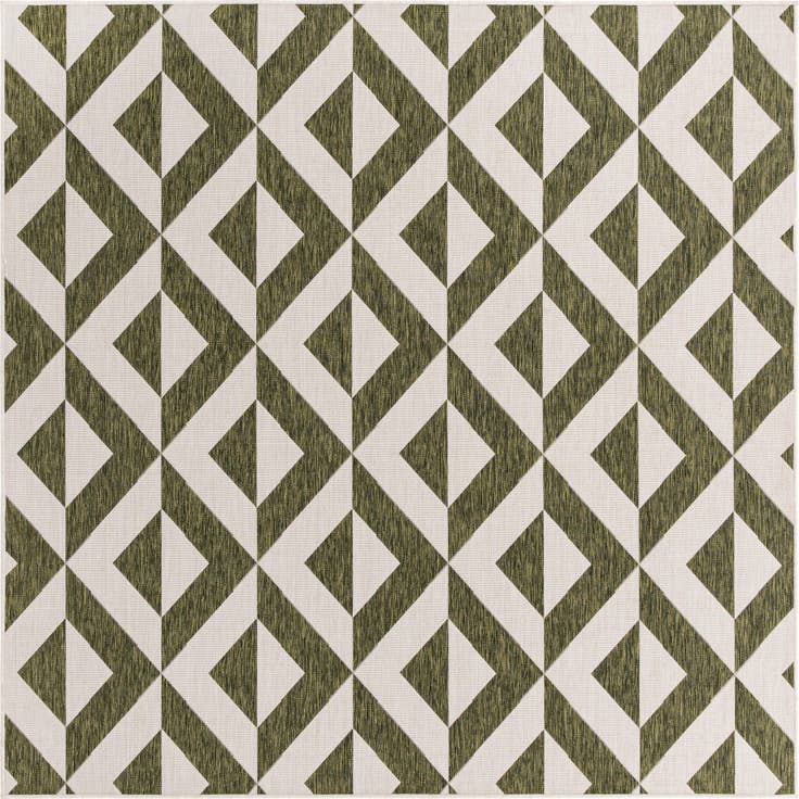 Detail image of 7' 10 x 7' 10 Easy-Clean Jill Zarin Napa Indoor / Outdoor Square Rug